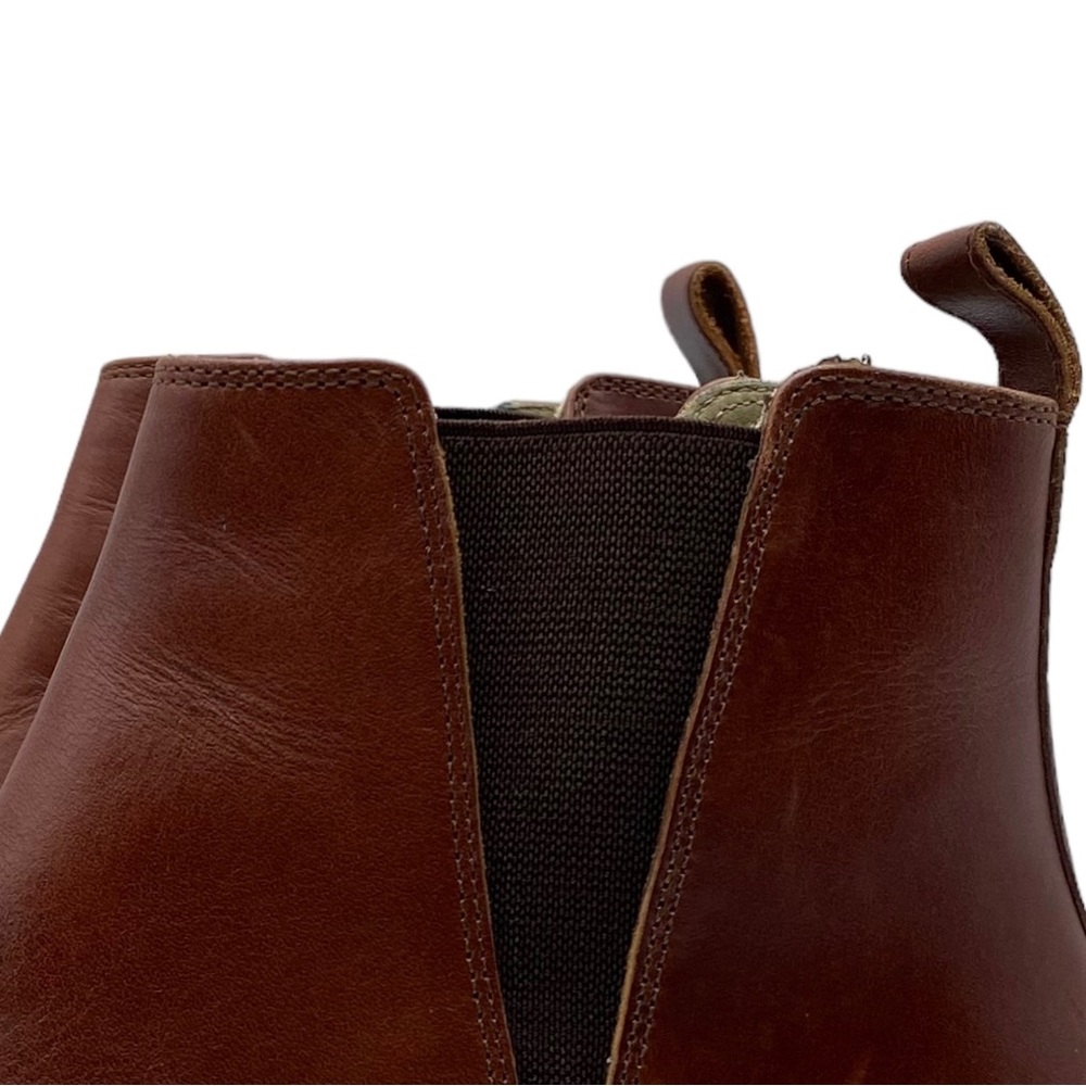 Nisolo Boot Everyday Chelsea All Leather Brandy Brown Ankle Pull On Size 8 - Picture 4 of 13